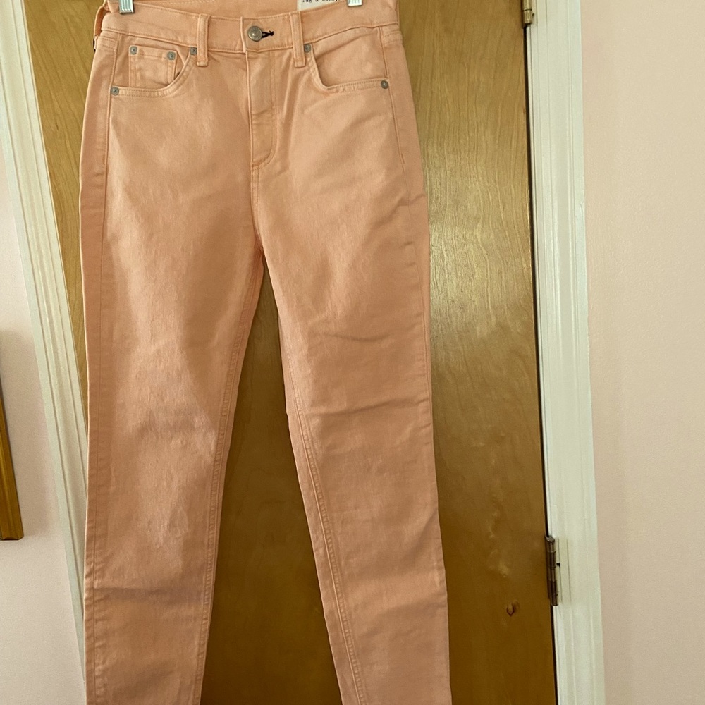 Rag&bone jeans in Prairie Sun coral peach color in size 25 (runs large)